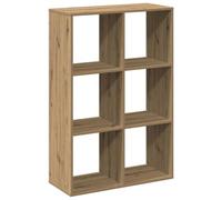 vidaXL Librería divisora de madera roble Artisan 69,5x29x103,5 cm