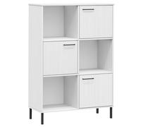 Vidaxl Librería OSLO de Madera Maciza 90x35x128,5cm - Marrón White