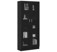 vidaXL Librería Roble Negro – 82,5 x 30,5 x 185 cm – Madera de ingeniería, Estantería moderna