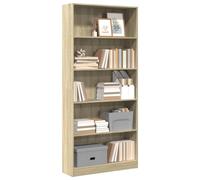 vidaXL Librería roble Sonoma 80x24x176 cm madera de ingeniería