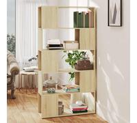 vidaXL Librería separador contrachapada roble Sonoma 80x24x155 cm