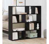vidaXL Librería/Separador de ambientes Roble Negro 105x24x102 cm