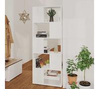 vidaXL Librería separador madera contrachapada blanco 60x24x155 cm