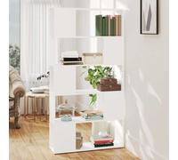 vidaXL Librería separador madera contrachapada blanco 80x24x155 cm