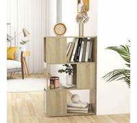 vidaXL Librería separador madera contrachapada roble Sonoma 60x24x94cm