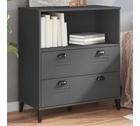 vidaXL Librería VIKEN madera de ingeniería gris antracita 80x40x90 cm