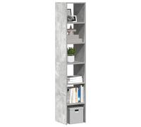 vidaXL Librerías 2 uds madera contrachapada apilable gris hormigón