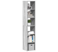 vidaXL Librerías 2 uds madera contrachapada apilable sonoma gris