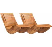 vidaXL Liege, 2 unidades, madera de acacia maciza, color marrón