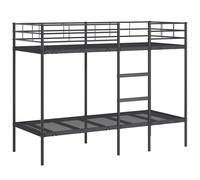 vidaXL Litera sin colchón acero negro 75x190 cm