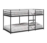vidaXL Litera sin colchón acero negro 80x200 cm