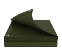 vidaXL Lona con Ojales Verde 8 x 12 m 180 gsm PE