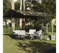 vidaXL Lona de camping impermeable camuflaje 451x420 cm