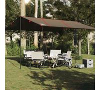 vidaXL Lona de camping impermeable marrón 451x420 cm