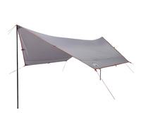 vidaXL Lona de camping impermeable gris y naranja 430x380x210 cm