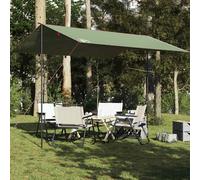 vidaXL Lona de camping impermeable verde 360x294 cm