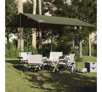 vidaXL Lona de camping impermeable verde oliva 366x306 cm