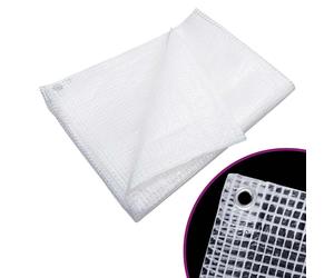 vidaXL Lona de gasa de vuelta blanco 140 g/m² 4x4 m