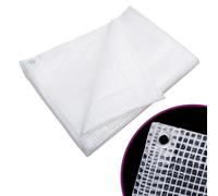 vidaXL Lona de gasa de vuelta blanco 140 g/m² 6x6 m