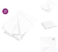 vidaXL Lona de protección, 180 g/m², 4x8 m, blanca, HDPE - Lonas