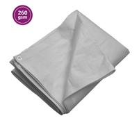 vidaXL Lona HDPE 260 g/m² 6x12m Toldo Camping Cubierta Refugio Acampada Color Blanco, Gris, Verde y mas