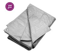 vidaXL Lona HDPE gris 180 g/m² 2x3 m