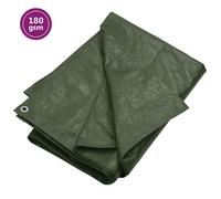 vidaXL Lona HDPE verde 180 g/m² 8x12 m