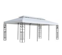 vidaXL Lona para cenador Blanco 300 x 600 cm Poliéster