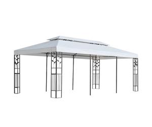 vidaXL Lona para cenador Blanco 300 x 600 cm Poliéster