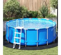 vidaXL Lona para el fondo de la piscina Ø 244 cm (2 mm) Redondo Negro