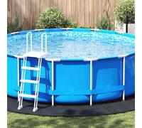 vidaXL Lona para el fondo de la piscina Ø 458 cm (2 mm) Redondo Negro