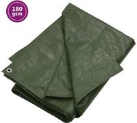 vidaXL Lona protectora, 180 g/m², 6x12 metros, verde, HDPE