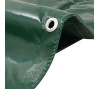 vidaXL Lona protectora, 650 g/m², 1,5 x 6 metros, color verde