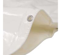 vidaXL Lona para jardín impermeable 650 g/m² 4x7 m Blanco