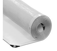 vidaXL Lona transparente con ojales polietileno 2x6 m