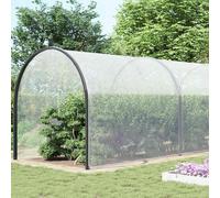 vidaXL Lona transparente con ojales de polietileno, alta resistencia, 10x10/10x12/12x12 m