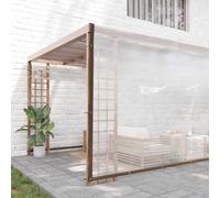 vidaXL Lona transparente con ojales polietileno 8x12 m