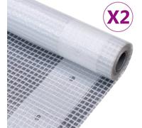 vidaXL Lonas de Leno 260 g/m² (2 unidades) Blanca Cubierta Repuesto Invernadero Dimensiones 1.5 x 5 m, 1.5 x 10 m, 1.5 x 15 m y mas