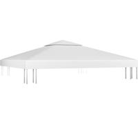 vidaXL: Lonas para techo de pérgola con salida para chimenea, 310 g/m², 3x3 metros, color blanco