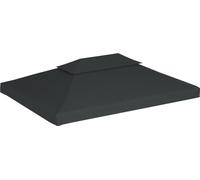 vidaXL: Lonas para techo de pérgola con salida para chimenea, 310 g/m², 4x3 metros, color antracita