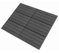 vidaXL, Losa para terraza, 6 unidades, color , 60 x 30 cm, material compuesto de madera y plástico (WPC)