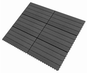 vidaXL, Losa para terraza, 6 unidades, color , 60 x 30 cm, material compuesto de madera y plástico (WPC)