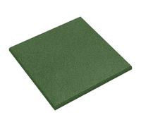 vidaXL Losas de Protección contra Caídas 18 uds. Verde 50 x 50 cm Goma
