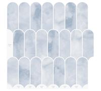 vidaXL Loseta de pluma 20 uds. Azul Claro 30 x 30 cm Poliuretano y PET