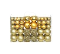 vidaXL Lote de bolas de Navidad 100 unidades doradas 3/4/6 cm