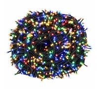 vidaXL, iluminación navideña, doble color, 1000 LEDs, multicolor, 100 metros