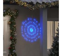 vidaXL Luces de Navidad de estrellas 140 LED azul 17 cm