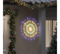 vidaXL Luces de Navidad de estrellas 140 LED de colores 17 cm