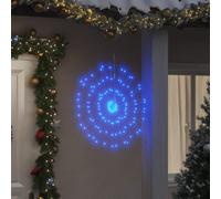 vidaXL Luces de Navidad de estrellas 4 uds 140 LED azul 17 cm