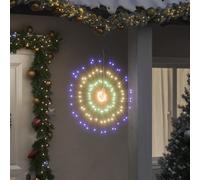 vidaXL Luces de Navidad de estrellas 8 uds 140 LED de colores 17 cm